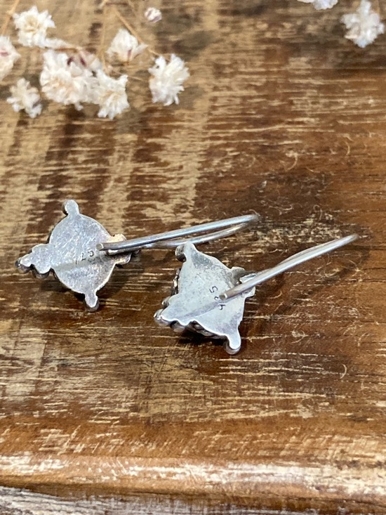 Sterling Silver Purple Drop Earrings 925 Jewelry - Picture 4 of 16